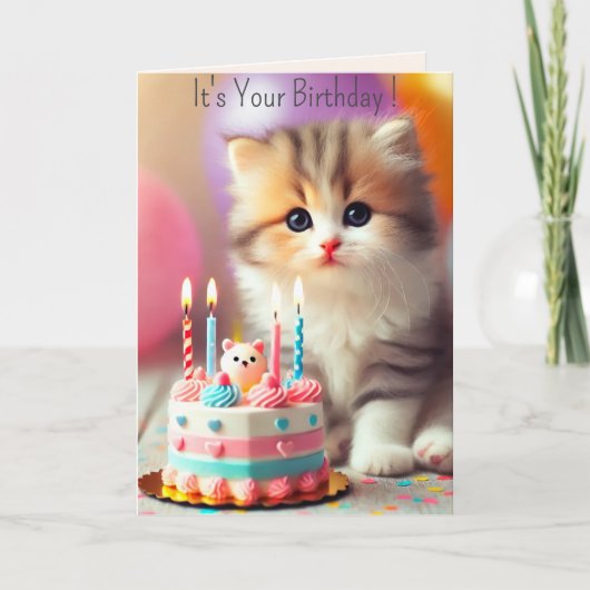 Es ist dein Geburtstag Feiertagskarte (Vorderseite)