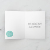 Es ist dein Geburtstag habe einen Kugelknopf Karte (Innenseite)