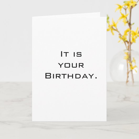 Es ist dein Geburtstag Karte (Gelbe Blume)