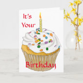 Es ist dein Geburtstag Karte (Gelbe Blume)
