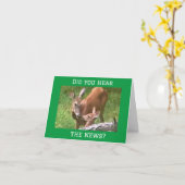 ES IST "DEIN GEBURTSTAG" SAGT DEER SO!!!! KARTE (Gelbe Blume)