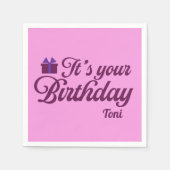 Es-ist-dein-Geburtstag-Servietten Serviette (Vorderseite)
