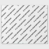 Es ist dein Geburtstagsbüro Geschenkpapier (Flach)