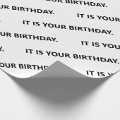 Es ist dein Geburtstagsbüro Geschenkpapier (Ecke)