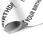 Es ist dein Geburtstagsbüro Geschenkpapier (Rolleneckpunkt)