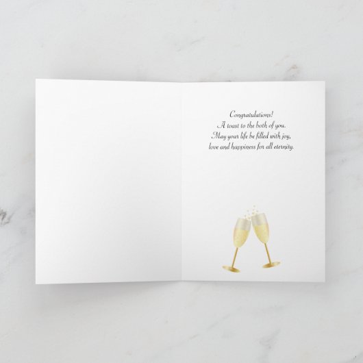 Es ist dein Hochzeitstag - Glückwunsch Karte (Innenseite)