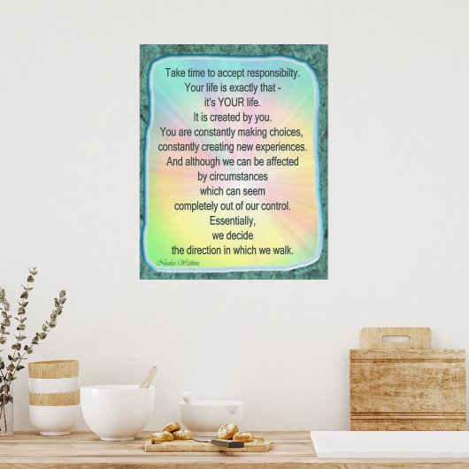 Es ist dein Leben Poster (Küche)