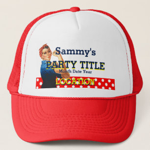 Es ist dein Personalisierter Rosie Party Style Truckerkappe