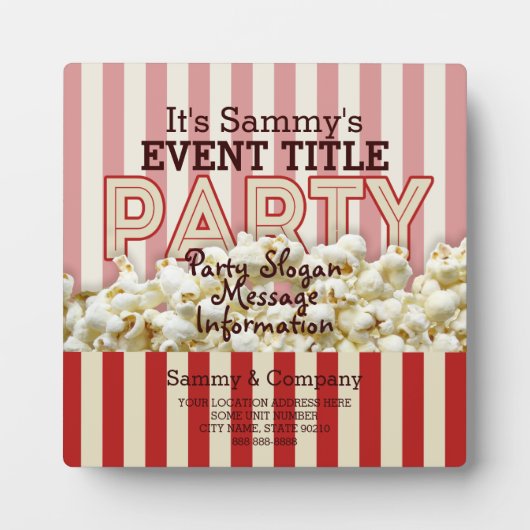 Es ist dein Personalisiertes Party. Fotoplatte (Vorderseite)