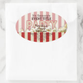 Es ist dein Personalisiertes Party. Ovaler Aufkleber (Tasche)