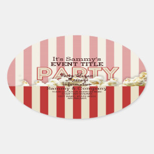 Es ist dein Personalisiertes Party. Ovaler Aufkleber