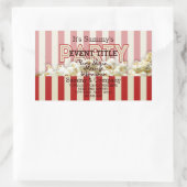 Es ist dein Personalisiertes Party. Rechteckiger Aufkleber (Tasche)