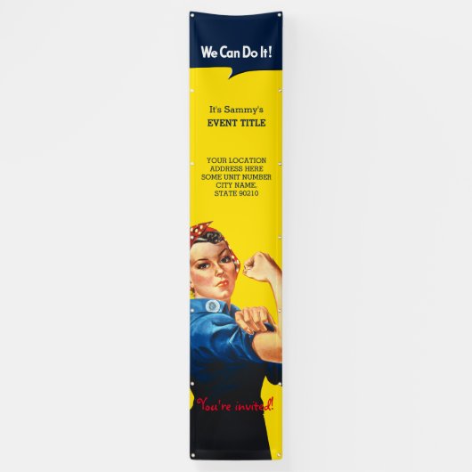 Es ist dein Personalisiertes Rosie Party Vertikal Banner (Vertikal)