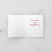 "Es ist dein Tag!" Feiertagskarte (Innenseite)