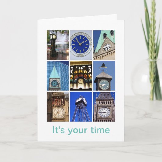 Es ist deine Zeit Karte (Vorderseite)