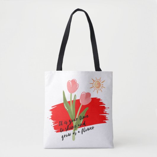 Es ist deine Zeit Tasche (Vorderseite)