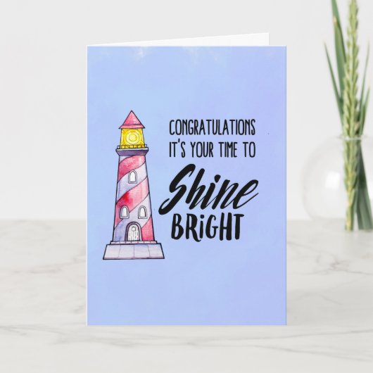 Es ist deine Zeit, um Bright Glückwünsche zu sende Karte (Vorderseite)