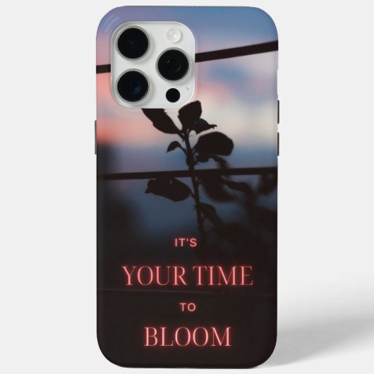 es ist deine Zeit zu blühen iPhone 15 Hülle (Rückseite)