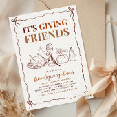 Es ist, den Freunden ein modernes Abendessen zu ge Einladung