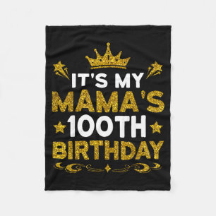Es ist der 100. Geburtstag meiner Mama Herzlichen Fleecedecke