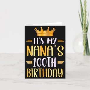 Es ist der 100. Geburtstag meiner Nana Herzlichen Karte