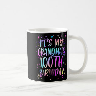 Es ist der 100. Geburtstag meiner Oma Buntes Happy Kaffeetasse