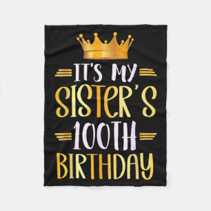 Es ist der 100. Geburtstag meiner Schwester Herzli Fleecedecke