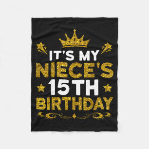 Es ist der 15. Geburtstag meiner Nichte Herzlichen Fleecedecke
