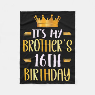 Es ist der 16. Geburtstag meines Bruders Herzliche Fleecedecke
