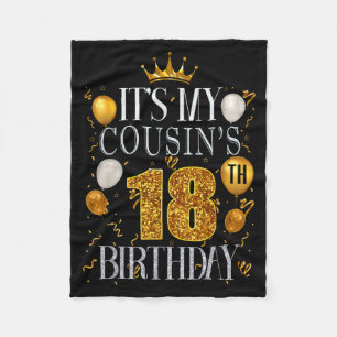 Es ist der 18. Geburtstag meines Cousins Alles Gut Fleecedecke