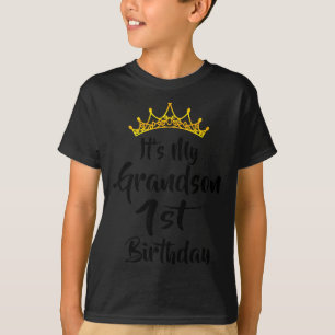 Es ist der 1. Geburtstag meines Enkels Crown Frohe T-Shirt