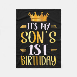 Es ist der 1. Geburtstag meines Sohnes Alles Gute Fleecedecke