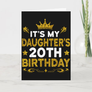 Es ist der 20. Geburtstag meiner Tochter Herzliche Karte
