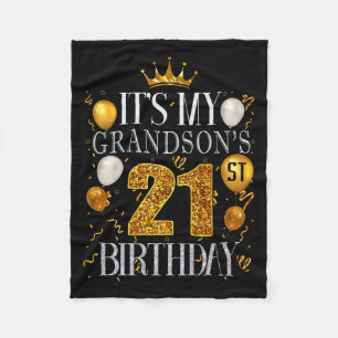 Es ist der 21. Geburtstag meines Enkels Herzlichen Fleecedecke