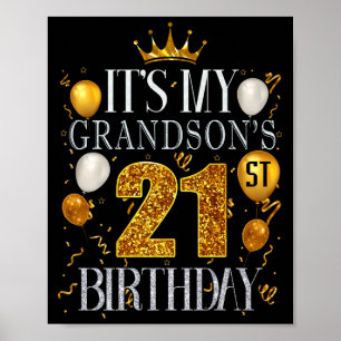 Es ist der 21. Geburtstag meines Enkels Herzlichen Poster