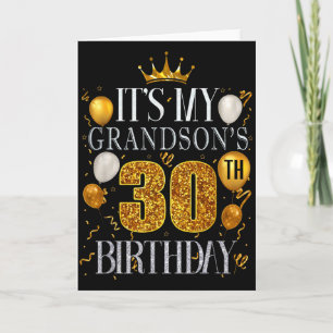 Es ist der 30. Geburtstag meines Enkels Alles Gute Karte