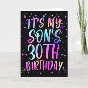Es ist der 30. Geburtstag meines Sohnes Buntes Hap Karte