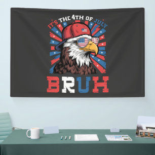 Es ist der 4. Juli Bruh Weißkopfseeadler Patriotis Banner