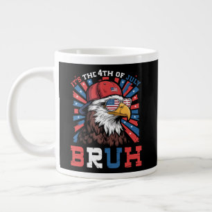 Es ist der 4. Juli Bruh Weißkopfseeadler Patriotis Jumbo-Tasse
