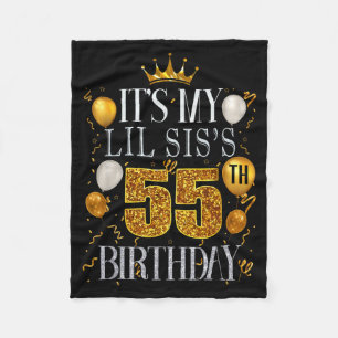Es ist der 55. Geburtstag meiner kleinen Schwester Fleecedecke