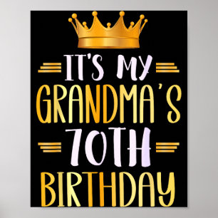 Es ist der 70. Geburtstag meiner Oma. Herzlichen G Poster