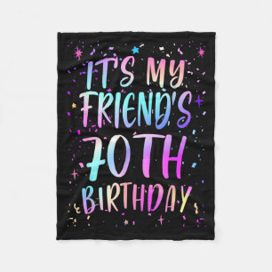 Es ist der 70. Geburtstag meines Freundes Buntes H Fleecedecke