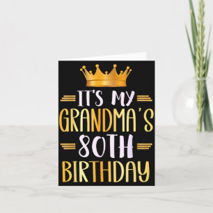 Es ist der 80. Geburtstag meiner Oma Herzlichen Gl Karte
