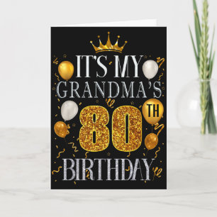 Es ist der 80. Geburtstag meiner Oma Herzlichen Gl Karte