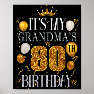 Es ist der 80. Geburtstag meiner Oma Herzlichen Gl Poster