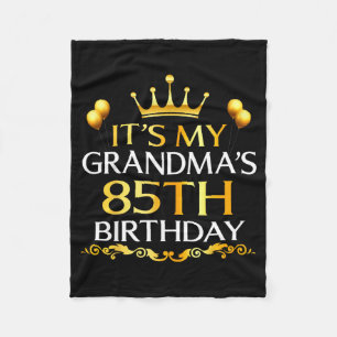 Es ist der 85. Geburtstag meiner Oma Herzlichen Gl Fleecedecke