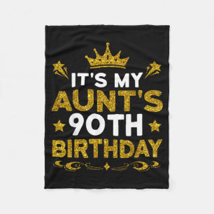 Es ist der 90. Geburtstag meiner Tante Herzlichen Fleecedecke