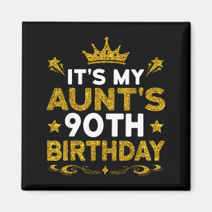 Es ist der 90. Geburtstag meiner Tante Herzlichen Magnet