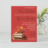 Es ist der Anfang eines neuen Kapitel-Brautparty Einladung (Stehend Vorderseite)