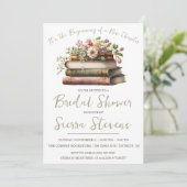 Es ist der Anfang eines neuen Kapitel-Brautparty Einladung (Stehend Vorderseite)